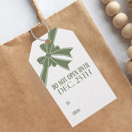 Etiqueta Para Presente Não Abra Até o Natal Papai Noel