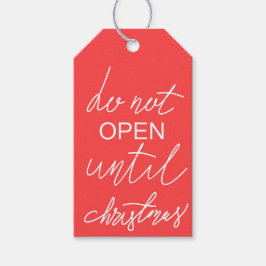 Etiqueta Para Presente Não abrir até o Natal