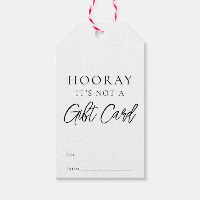 Etiqueta Para Presente Não é um presente de Natal engraçado (Frente)