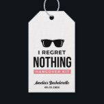 Etiqueta Para Presente Não Me Arrependo De Nada Festa de solteira<br><div class="desc">Mas Morreu? Kit de festa de solteira. Adicione um toque divertido de cor e estilo único aos seus favores de casamento ou chá de panela. Um saco de chás de panela é um excelente adicional ao planejamento de partidos. Essas bolsas únicas serão facilmente usadas como presente e podem servir como...</div>