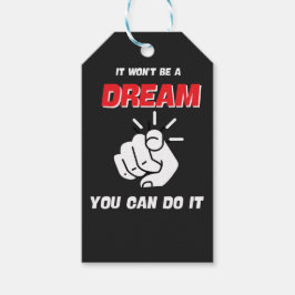 ETIQUETA PARA PRESENTE NÃO SERÁ UM SONHO QUE VOCÊ PODE FAZER O MELHOR NOV