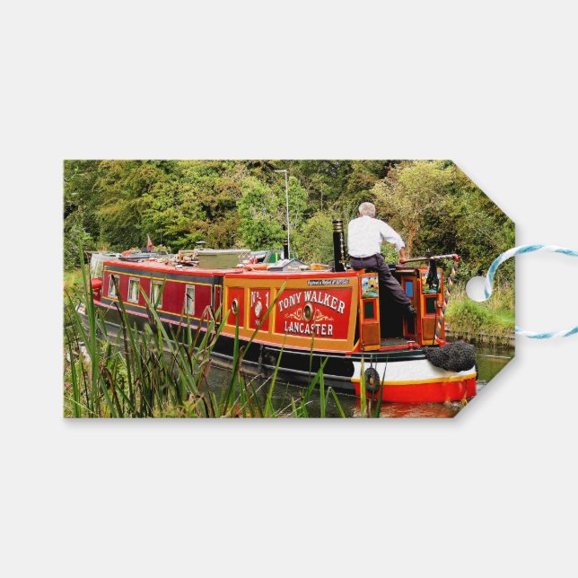 ETIQUETA PARA PRESENTE NARROWBOATS CANAIS (Frente (horizontal))