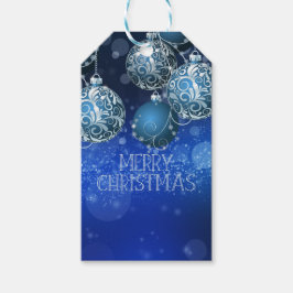 Etiqueta Para Presente Natais vintages azuis
