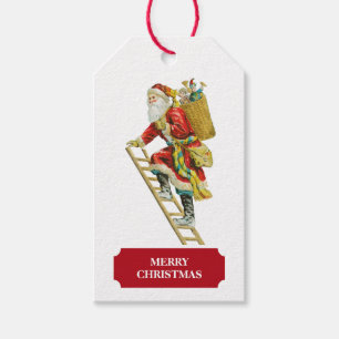 Etiqueta Para Presente natais vintages Papai Noel e presentes marcações