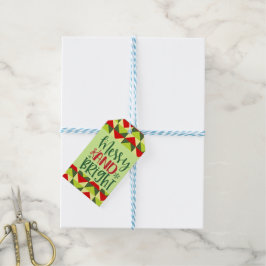 Etiqueta Para Presente Natal Alegre e Brilhante 