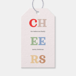 Etiqueta Para Presente Natal Alegria Colorida | Felizes Festas