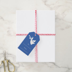 Etiqueta Para Presente Natal azul a e dos Tag do presente com corda