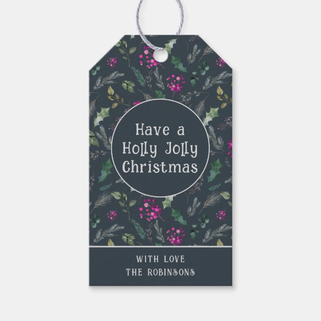 Etiqueta Para Presente Natal Bonito Moderno (Frente)
