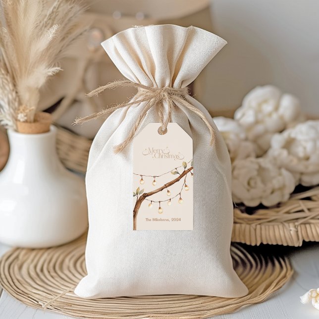 Etiqueta Para Presente Natal Botânico russo (Criador carregado)