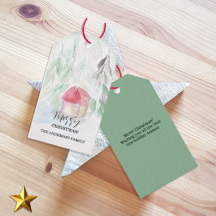 Etiqueta Para Presente Natal branco da Vila do Campo