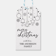 Natal branco e preto elegante