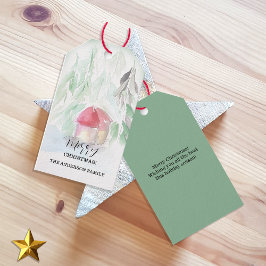 Etiqueta Para Presente Natal Branco Vila do País