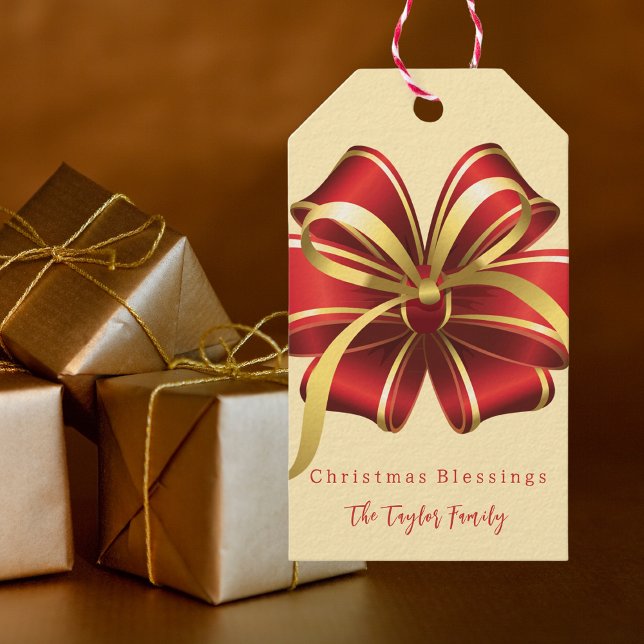 Etiqueta Para Presente Natal Clássico Moderno Elegante (Criador carregado)