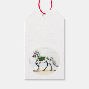 Etiqueta Para Presente Natal com Cavalo Islandês Jol