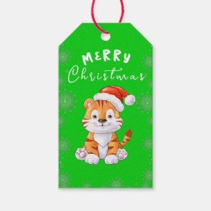 Etiqueta Para Presente Natal com gato