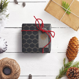 Etiqueta Para Presente Natal corporativo moderno e elegante
