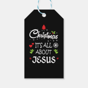 Etiqueta Para Presente Natal cristão - É tudo sobre Jesus T-Shirt
