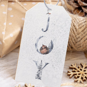 Etiqueta Para Presente Natal da Joia das Aquarelas do inverno