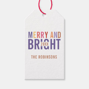 Etiqueta Para Presente Natal da Paleta Ultra Violeta