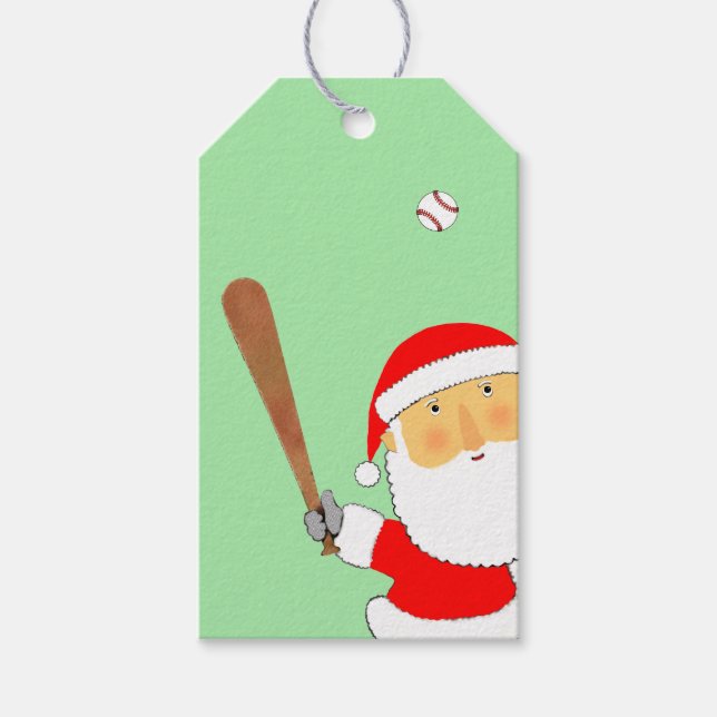 Etiqueta Para Presente Natal de beisebol (Frente)