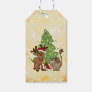 Etiqueta Para Presente Natal de gato