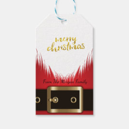 Etiqueta Para Presente Natal de Santa Claus Suit