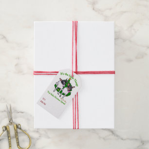 Etiqueta Para Presente Natal de Tox Terrier