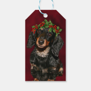 Etiqueta Para Presente Natal do Dachshund