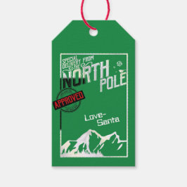 Etiqueta Para Presente Natal Do Polo Norte Personalizado