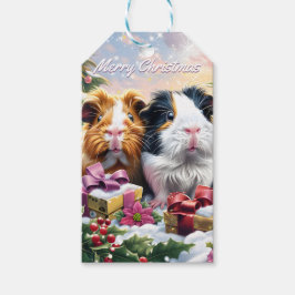 Etiqueta Para Presente Natal dos Porcos-guineenses