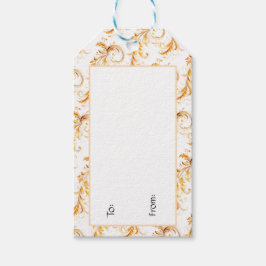 Etiqueta Para Presente Natal Dourado Elegante
