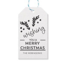 Natal Elegante | Enfeite de Nome de Família Person
