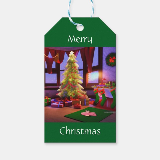 Etiqueta Para Presente Natal Em Casa (Frente)