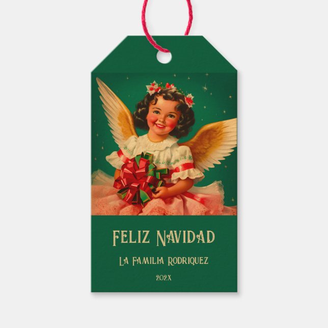 Etiqueta Para Presente Natal "Feliz Navidad" (Frente)
