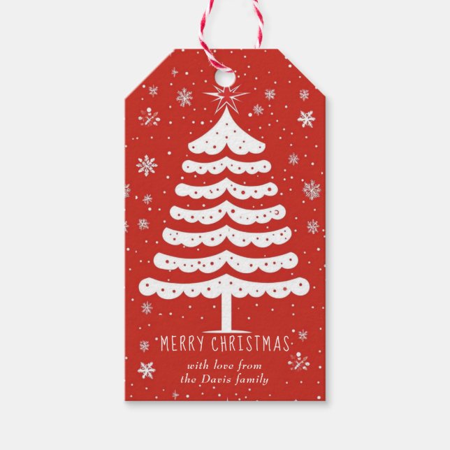 Etiqueta Para Presente Natal moderno (Frente)