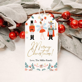 Etiqueta Para Presente Natal Moderno do Quebra-Nozes Feriado