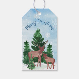 Etiqueta Para Presente Natal Personalizado com Veados