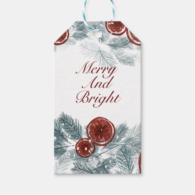 Etiqueta Para Presente Natal personalizado elegante (Frente)