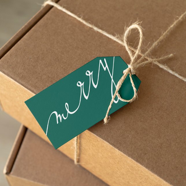 Etiqueta Para Presente Natal Personalizado Muito Feliz Verde (Criador carregado)