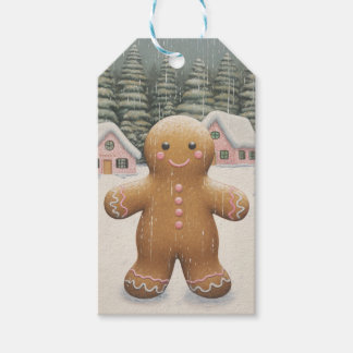 Etiqueta Para Presente Natal personalizável do Gingerpão