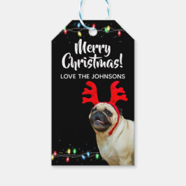 Etiqueta Para Presente Natal Pug Férias de Natal 