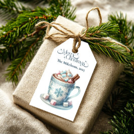 Etiqueta Para Presente Natal Russo Cozy Azul