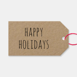 Etiqueta Para Presente Natal Russo | Feriados felizes do Kraft minimalist