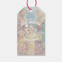 Etiqueta Para Presente NATAL Sagrada Família - Etiqueta do presente