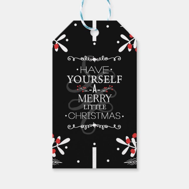 Etiqueta Para Presente Natal Tenha Você Mesmo... Férias Vermelhas (Frente)