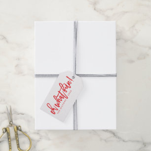 Etiqueta Para Presente Natal Vermelho Branco Oh Que Diversão