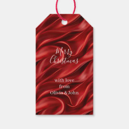 Etiqueta Para Presente Natal Vermelho Chic