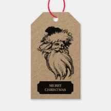 Natal Vintage Black White Papai Noel