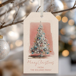 Etiqueta Para Presente Natal Vintage Elegante
