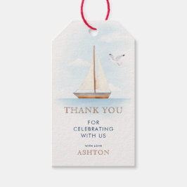 Etiqueta Para Presente Nautical Sailboat Thank you gift tags